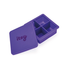 Load image into Gallery viewer, Itsy Silicone Snack + Store Tray (Purple)
