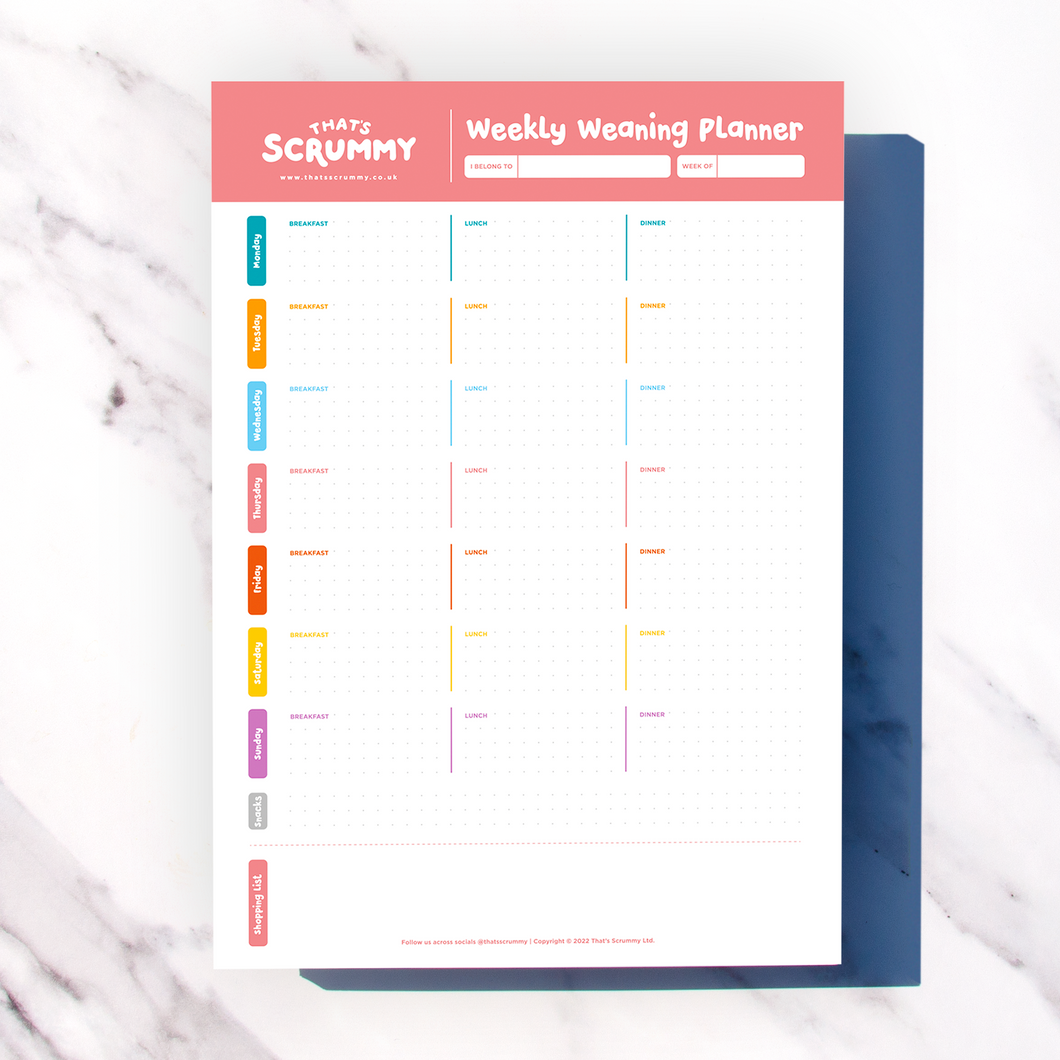 Baby Weaning Planner & Notepad