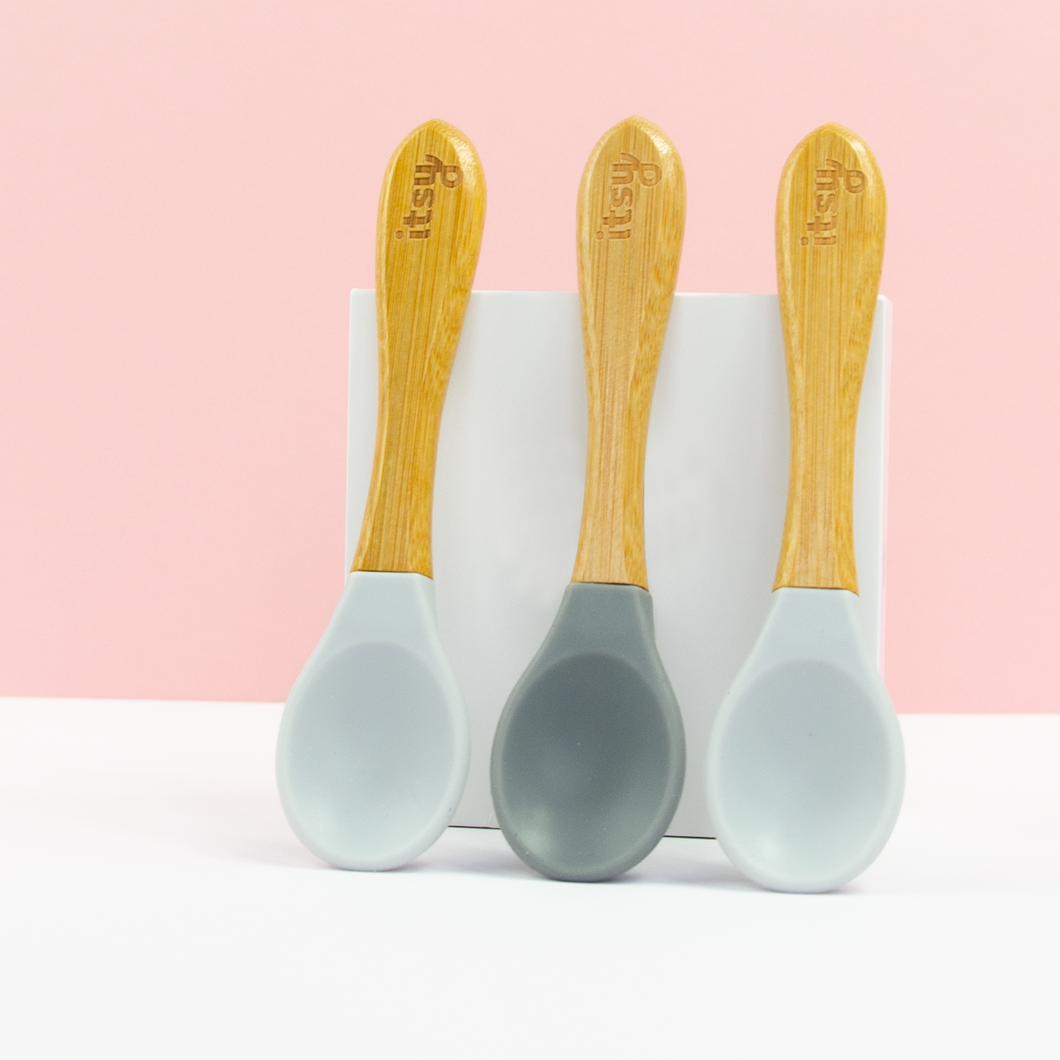 Itsy Spoonz 3-Pack Mixed Grey